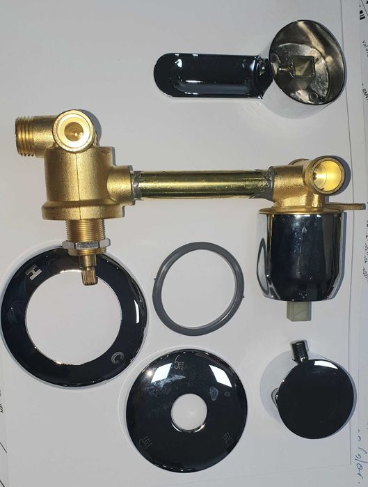 Baterie cabina dus 3 iesiri filet stut 10cm 12.5cm