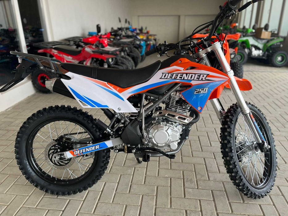 Motocicleta cross Mikilon Defender 250cc 21/18" portocaliu/albastru