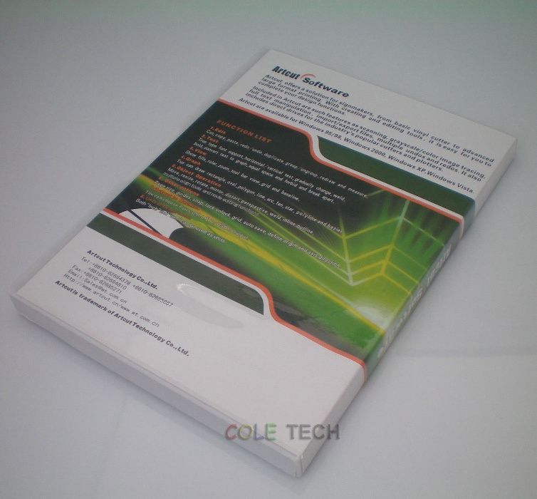ProgramARTCUT 2009 Software Cutter Plotter Cutting AUTO CD TAIERE A188