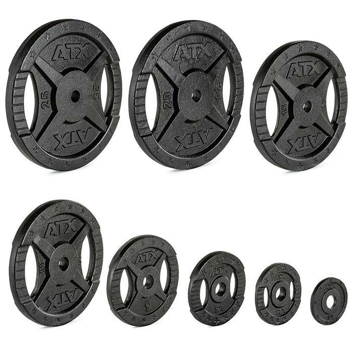 Чугунени Тежести ATX ø30 мм - 2×2.5 кг , Метални Дискове за Щанга
