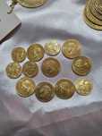 Monede placare cu aur de 24k identice cu cele originale