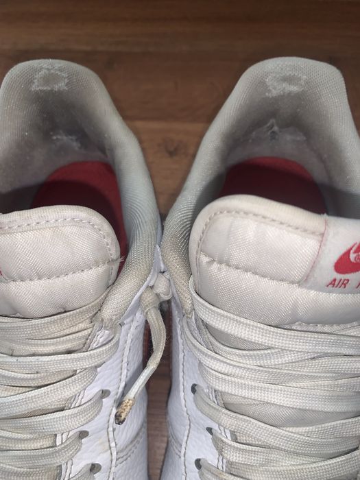 Air foce 1 low red jumbo swoosh