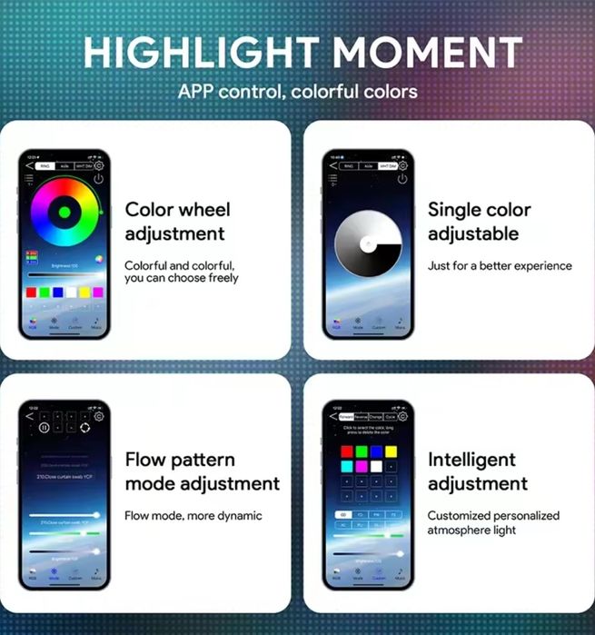 Lumina Ambientala Symphony 150cm Siliconata Pentru Bord