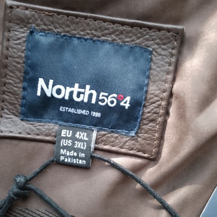 Куртка кожаная North 56°4. Размер 58-60. Оригинал.