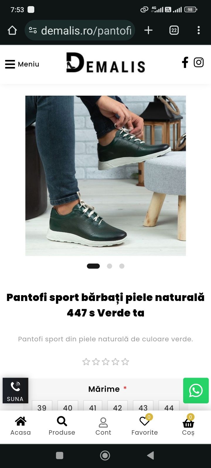 Pantofi piele barbati