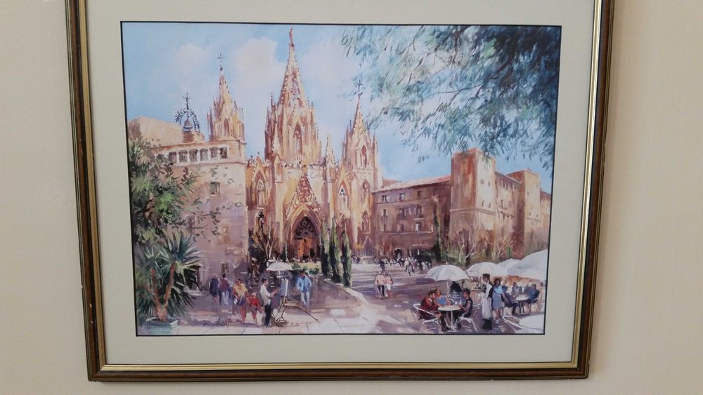 Чудесна картина! Мисля, че е катедралата в Барселона. Не съм сигурен.