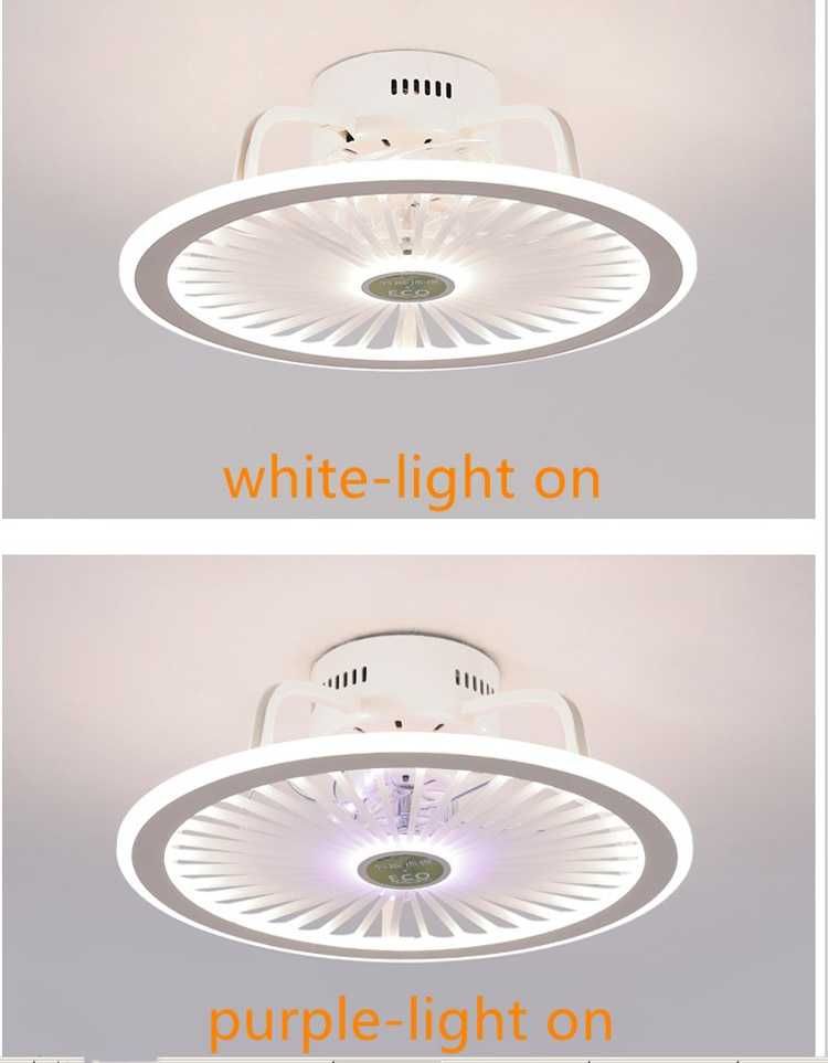 LED лвд вентилатор полилей за таван с дистанционно управление