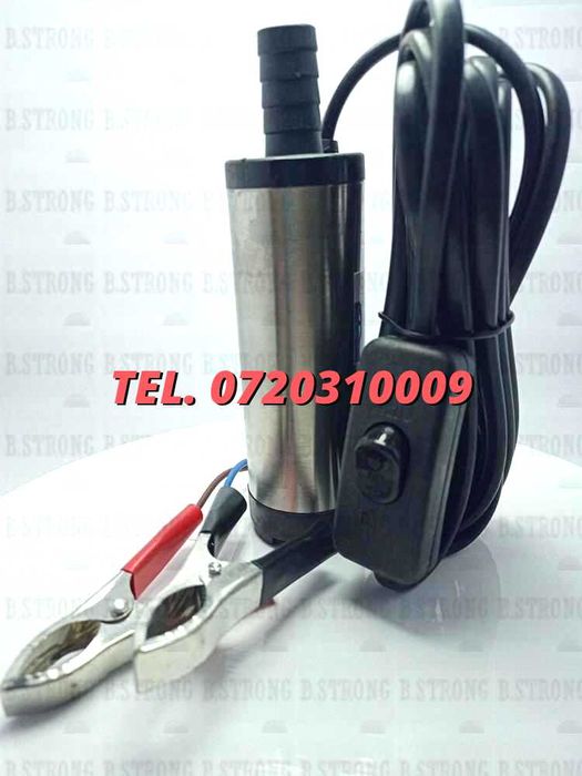 Mini Pompa Transfer Lichide  Motorina Si Ulei Sursa De Energie 12v  1
