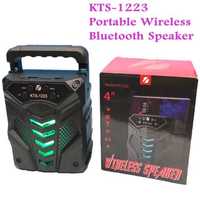 Bluetooth тонколона KTS-1223 5W 4-инчов високоговорител със светлини