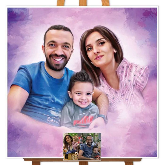 CADOU Portrete pictate la comanda dupa fotografie