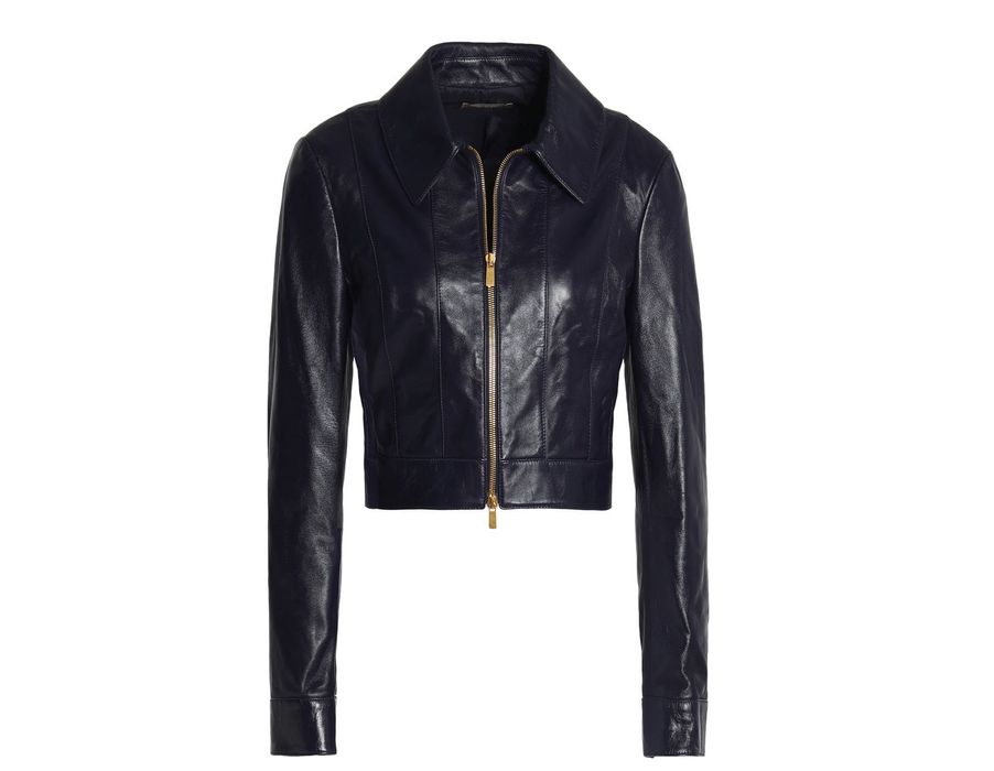 Късо кожено яке Michael Kors Collection, S - M, ново