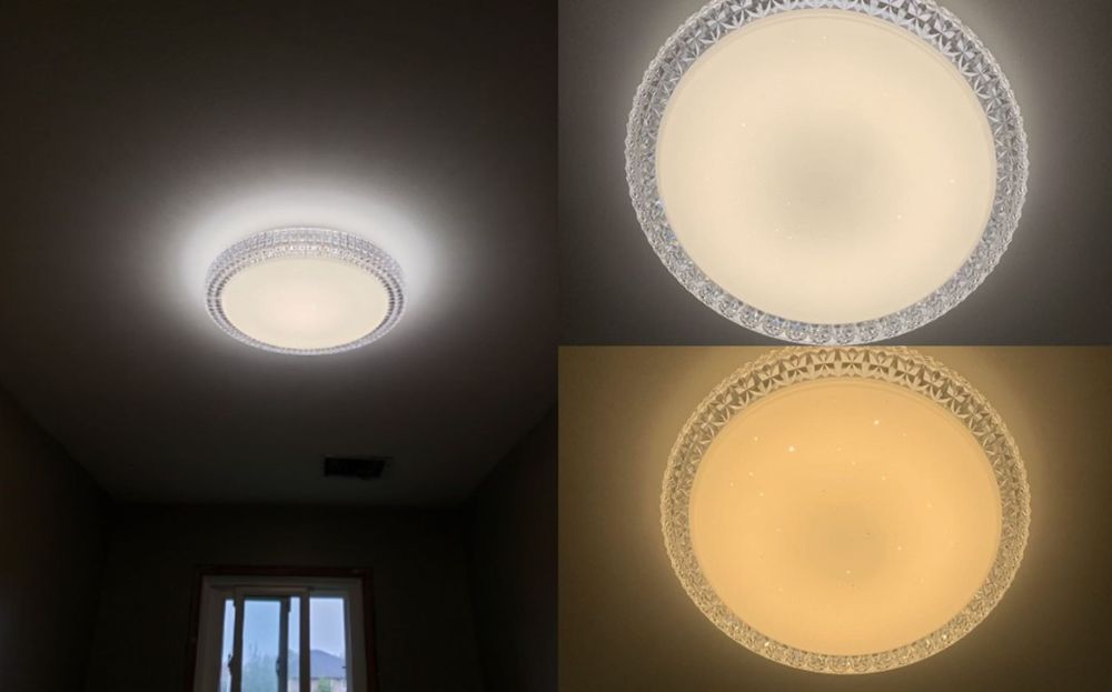 LED Таванна Лампа Димируема 3000K- 6500K  с Дистанционно