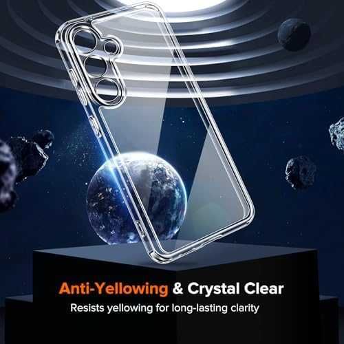 Нов Кристално чист кейс за Samsung S25 5G Военна защита + 2 протектора