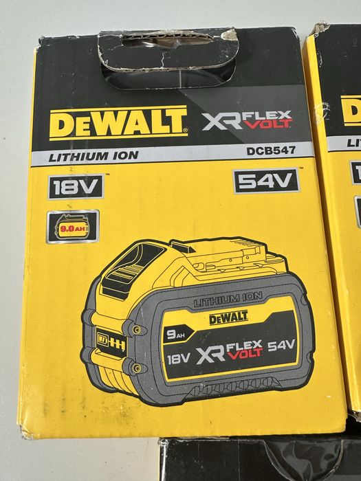 Acumulatori/Baterii dewalt XR Flex Volt 9Ah 6Ah si 4 Ah