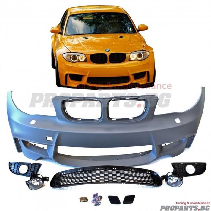 1М предна броня за BMW e82, e87 1-ва серия 04-10