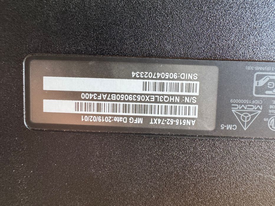 Acer nitro 5 AN515-52 74XT