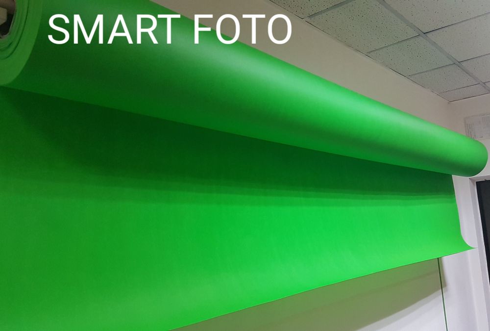 Профессиональный хромакей, шир. 2,9 м, зеленка для монтажа фото, видео