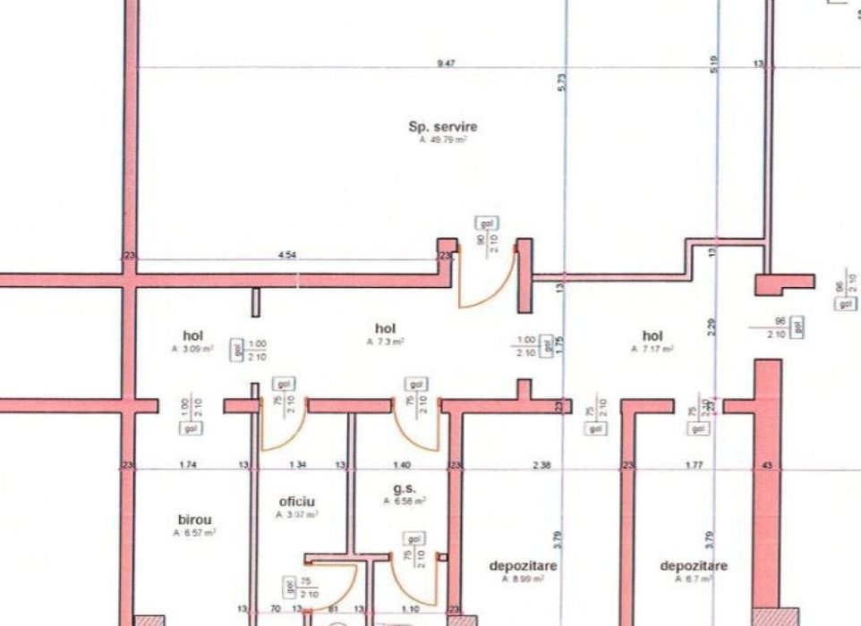 Spatiu comercial Central , 104 metri Cod:160210