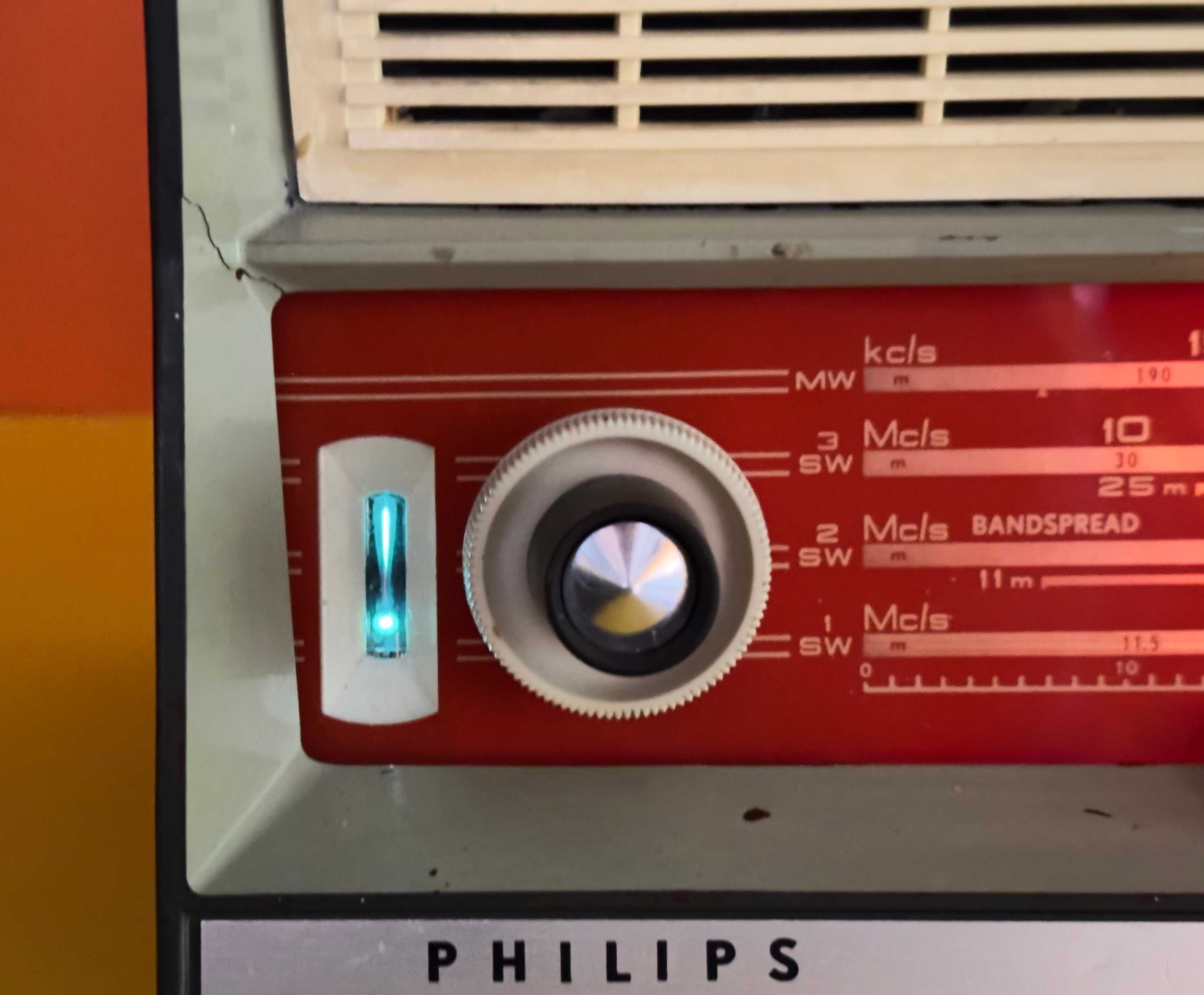 Ретро Лампово Радио Philips Работи
