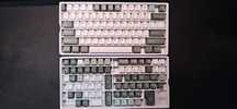 Set taste QwertyKey Olive V2 PBT Double Shot keycaps