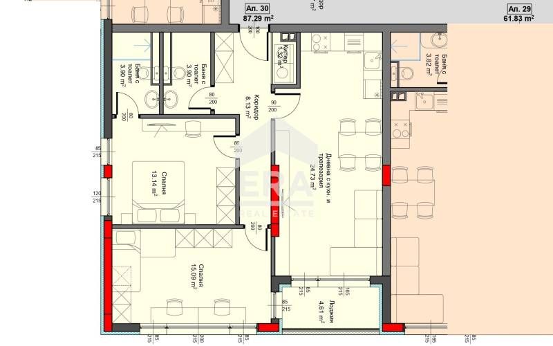 Продава се Тристаен апартамент в Варна, Аспарухово - 100 кв.м за 1403 €/кв.м - Снимка #9