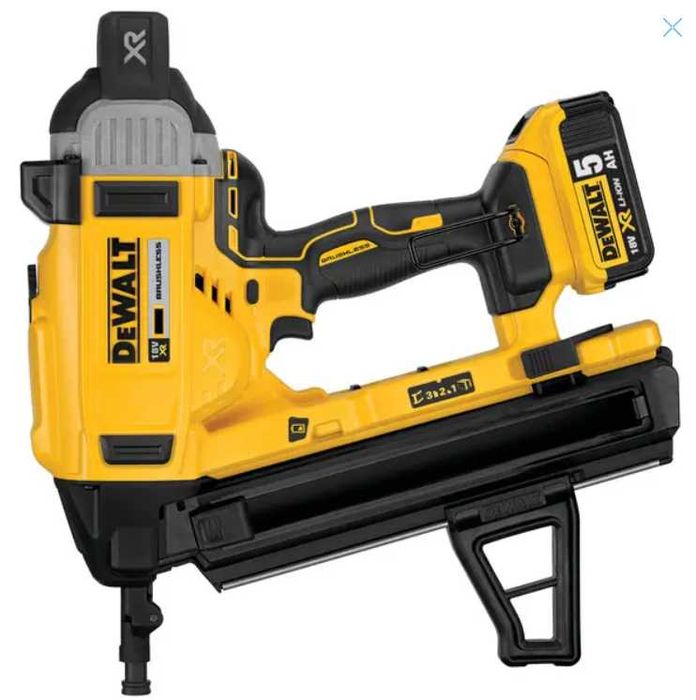 Pistol pentru cuie DeWalt DCN890N, + incarcator si 2 acumulatori 18V