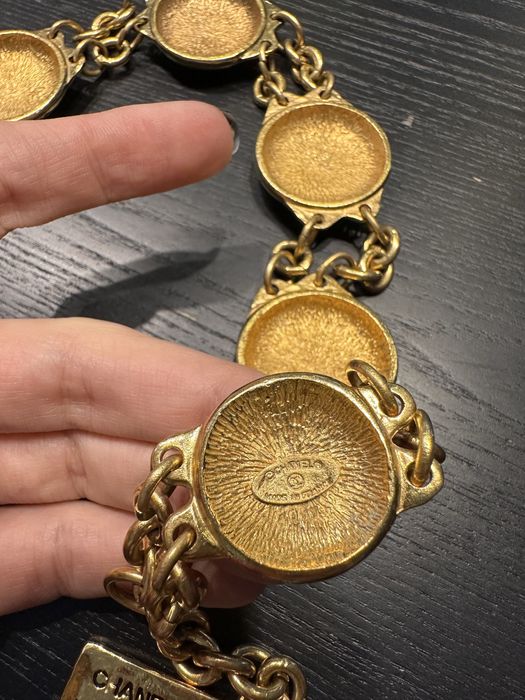 Colier / lanț vintage Chanel logo anii 80