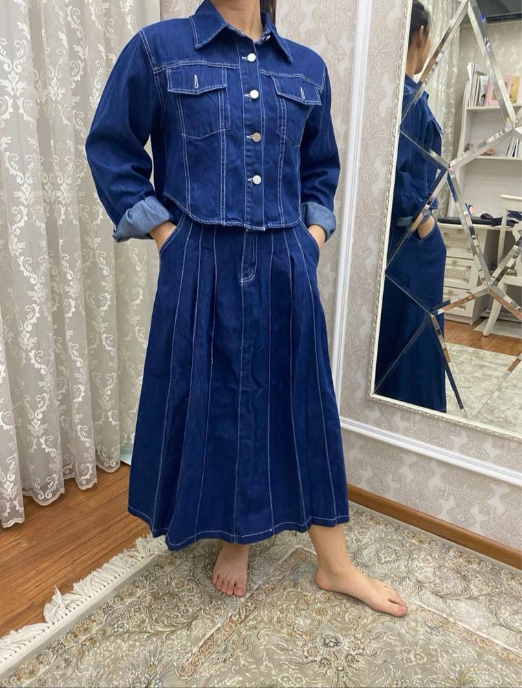 Платья джинсовая
