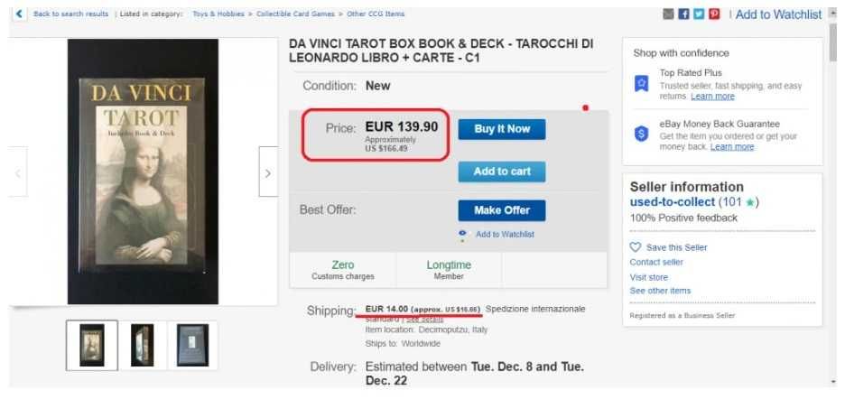 RARITATE Leonardo DA Vinci Set CARTI TAROT ed lim 2003 - SIGILAT