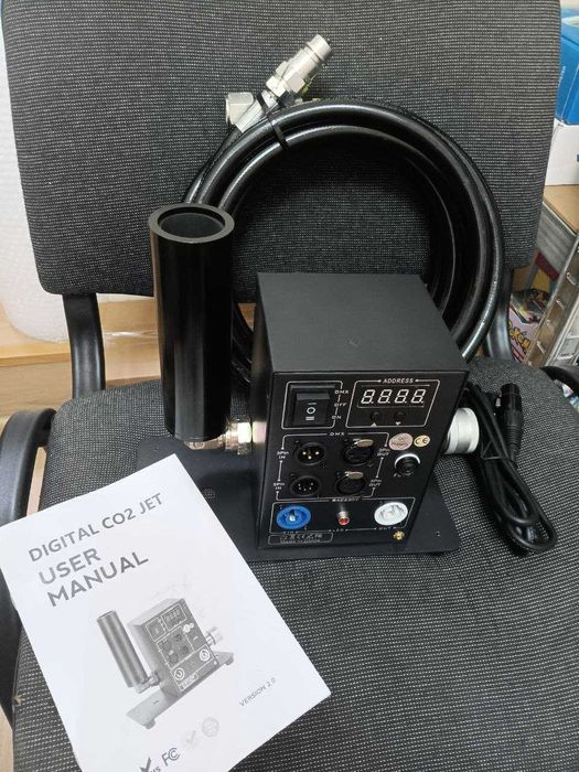 DMX Цифрова CO2 джет машина, машина за дим, професионален CO2 сценичен