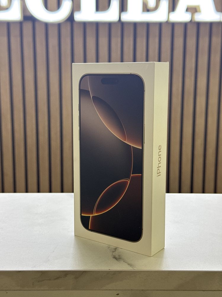 iPhone 16 Pro Max + FOLIE & HUSA CADOU / 512GB / Desert / Sigilat