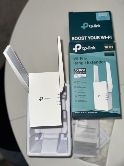 Range Extender TP-Link RE705X, AX3000, Dual-Band Gigabit, Wi-Fi 6