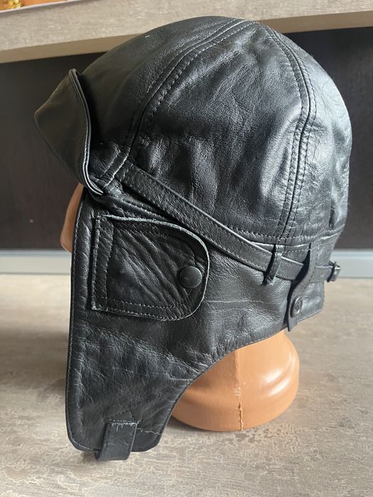Casca moto , piele , model vintage