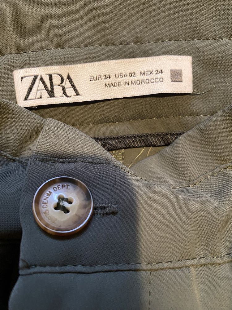 Zara Карго панталон с ластик на талията