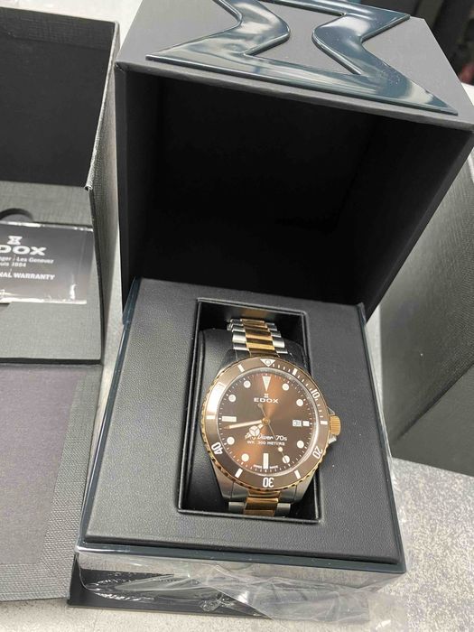 Нов Мъжки часовник edox sky dyver 70 s с гаранция