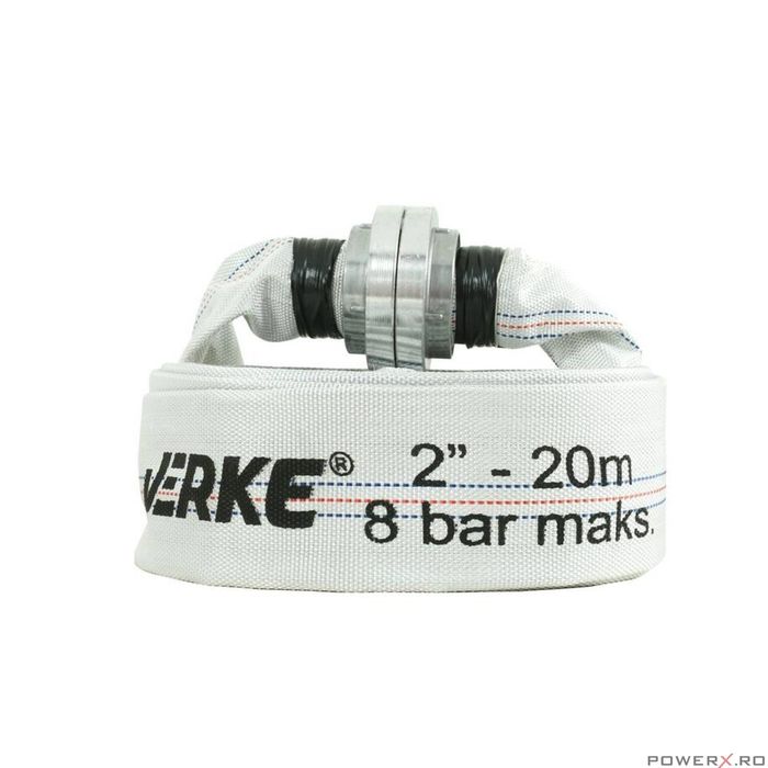 Furtun apa irigatii tip pompier 8 bari, 2"20 metri Verke