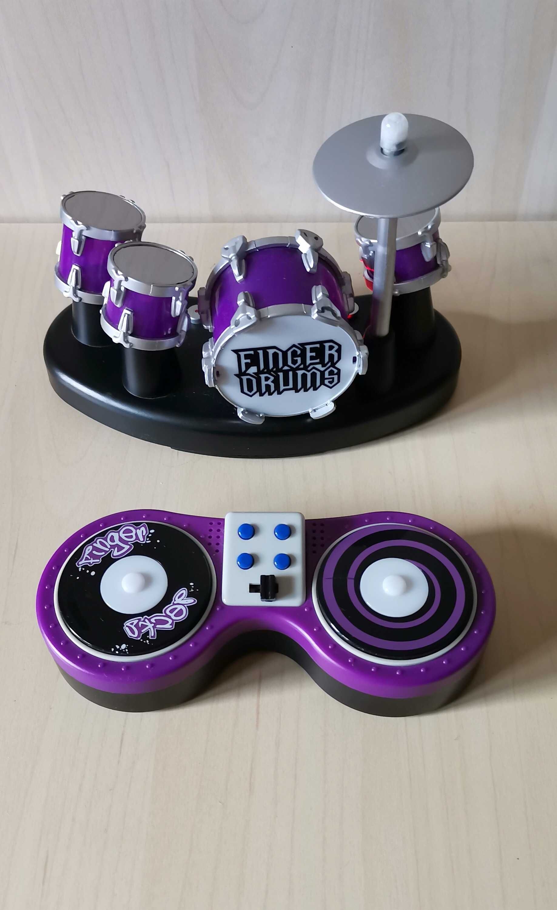 Mini tobe pentru degete Finger Drums /  DJ - MIXER Finger Decks