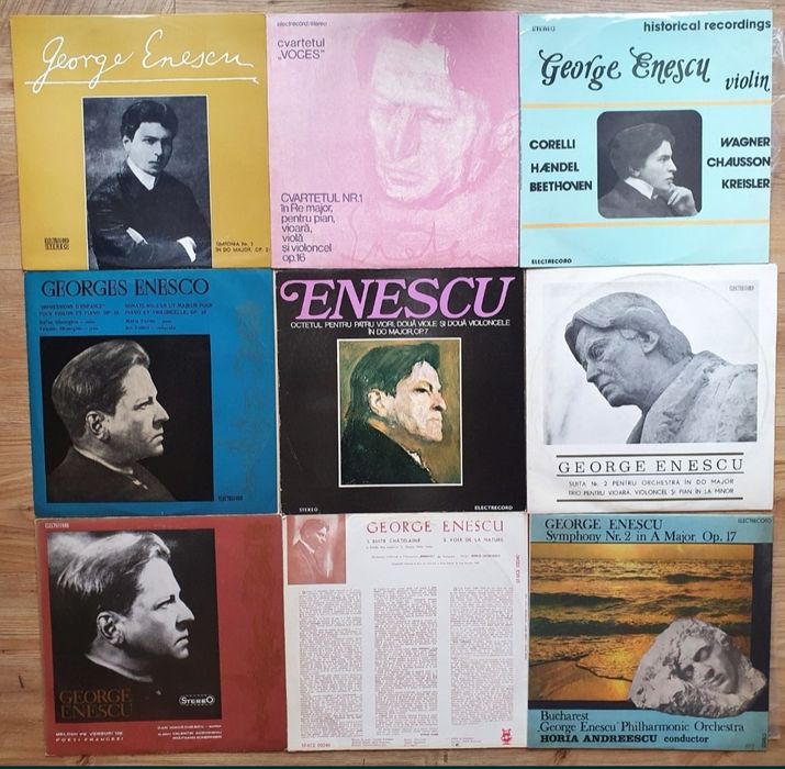 Discuri Vinil Cintece Patriotice Colinde G. Zamfir George Enescu Basme