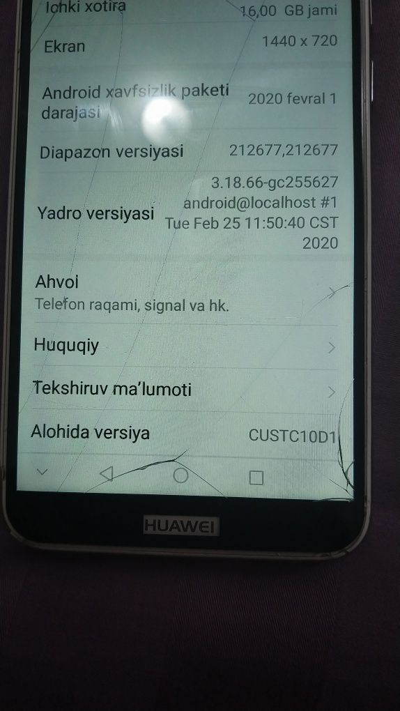 Huawie y6 prime 2018