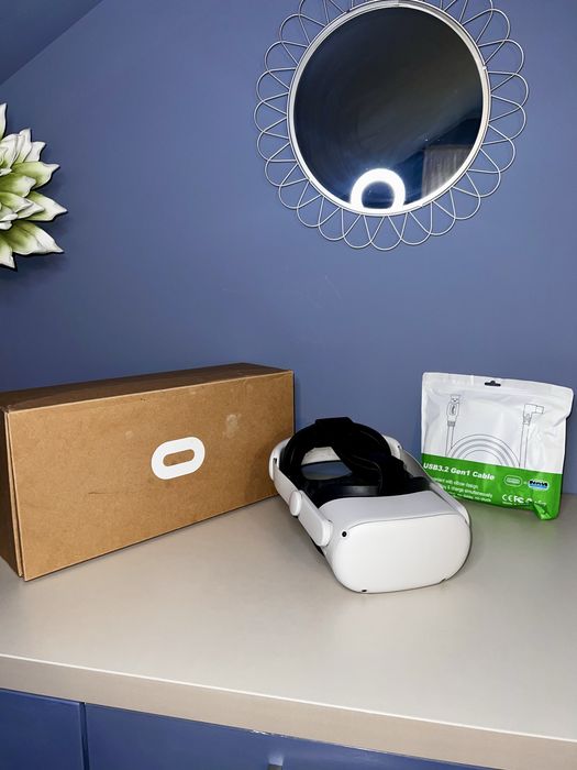 Oculus Quest 2 129GB + Strap + Cablu PCVR