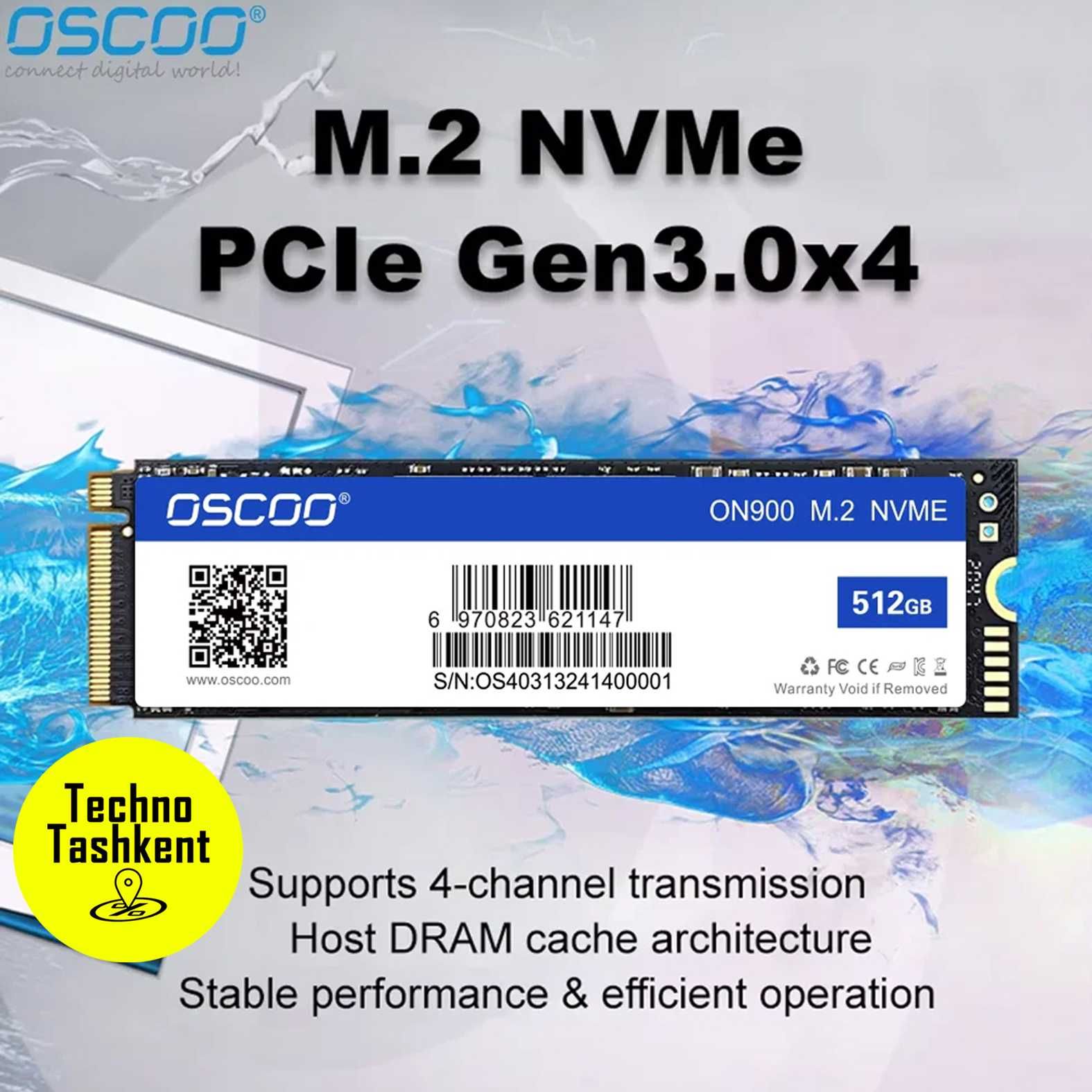 Твердотельный диск Oscoo SSD M2 3500Мб/с 128 GB, SSD жесткий диск M.2