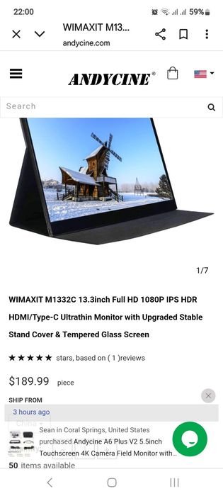 Vind Monitor supraveghere Full HD