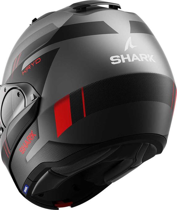 Каска Shark Evo ES Kryd White Black Red/Antrahcite BLACK RED/Yellow