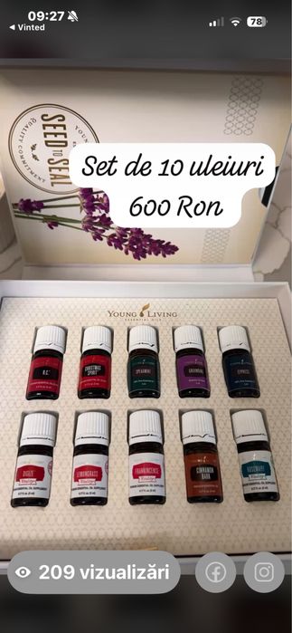 Set de 10 uleiuri esentiale