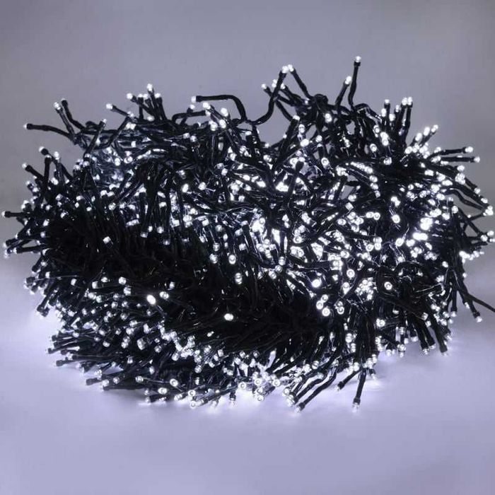 Коледни лампички нов модел 5м 150 диода тип иглички с 3 гръм функции