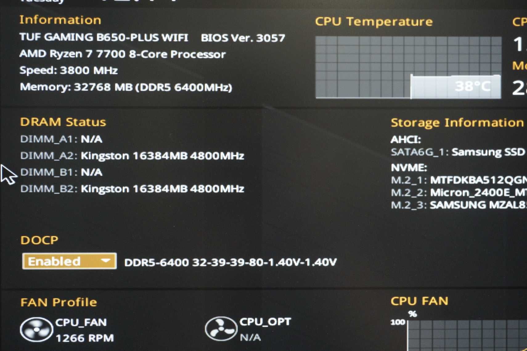 [32GB] RAM, Памет DDR5 2x16GB 6400MT's CL 32 Kingston Fury Renegade