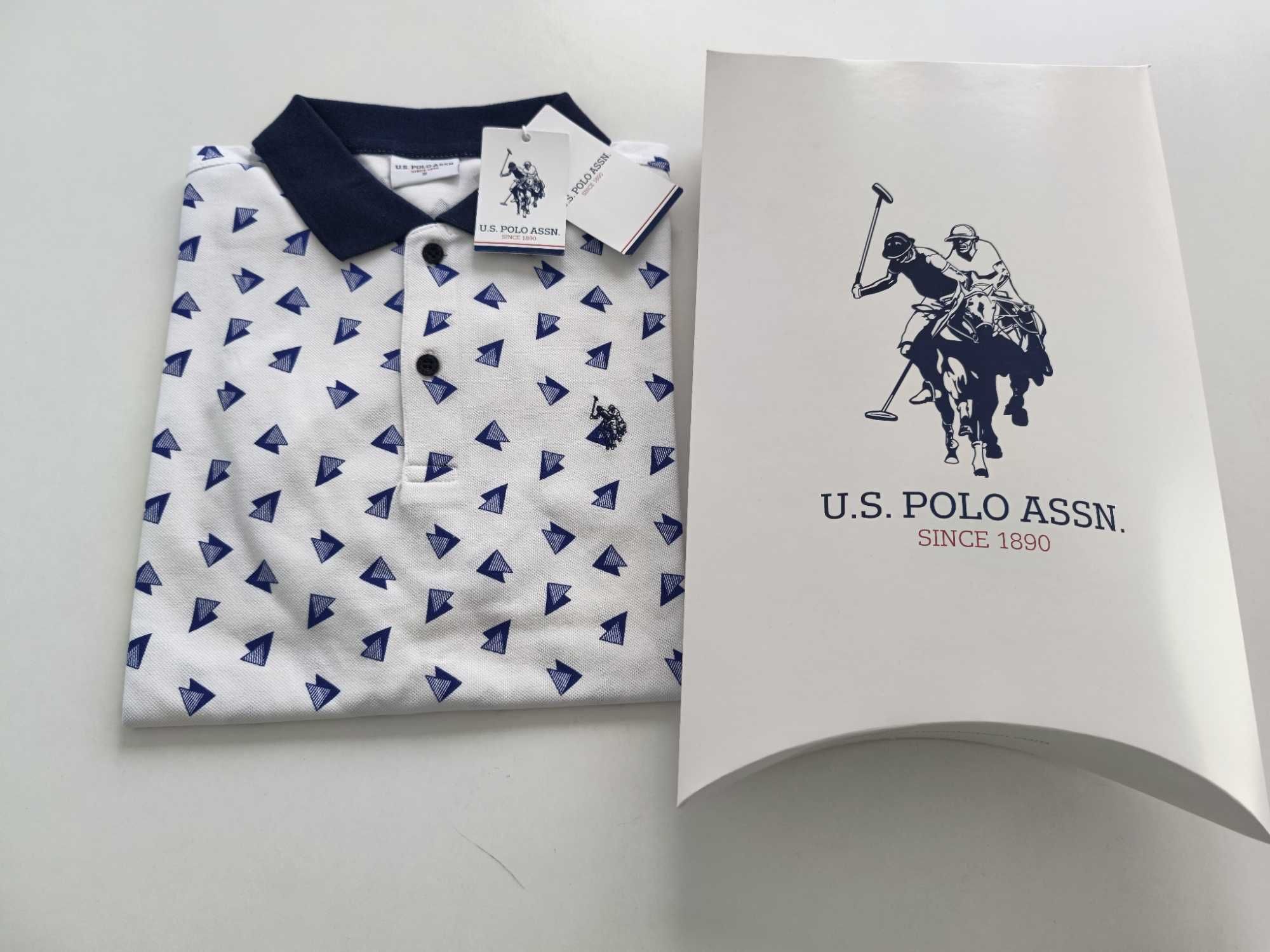 U.S. Polo Assn. S,M,L,XL,Оригинални мъжки тениски с яка