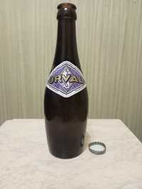 Пустая бутылка из под пива Orval