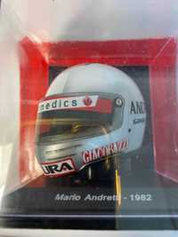 Macheta Casca Formula 1 MARIO ANDRETTI FERRARI 1982 Scara 1:5