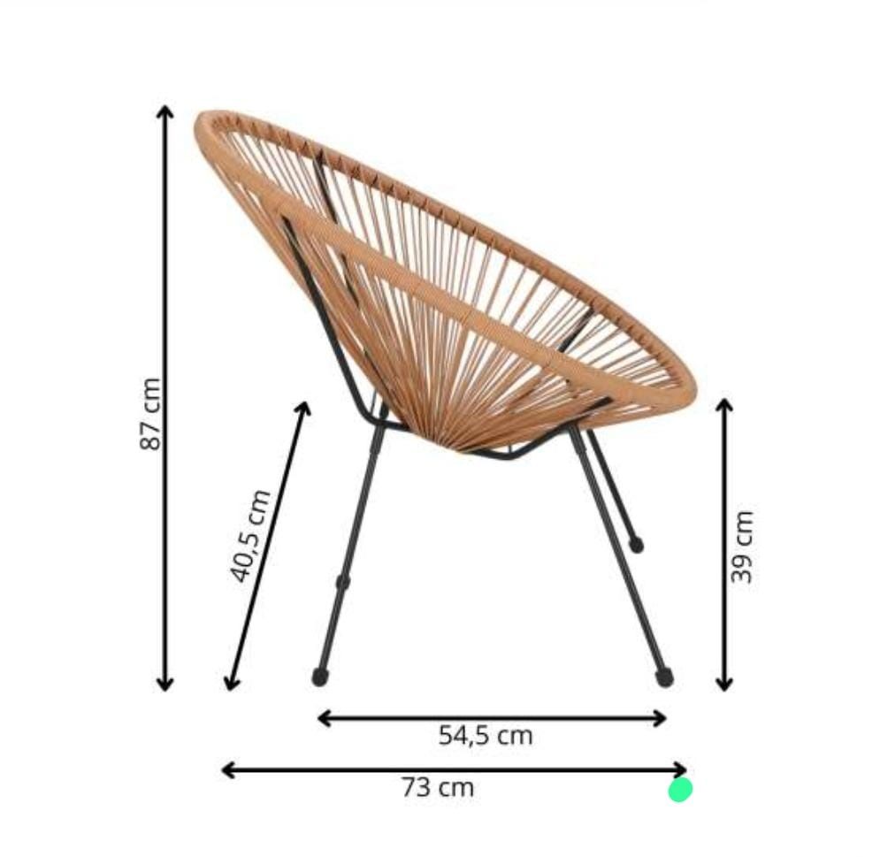 Scaun interior / exterior/ gradina din răchită